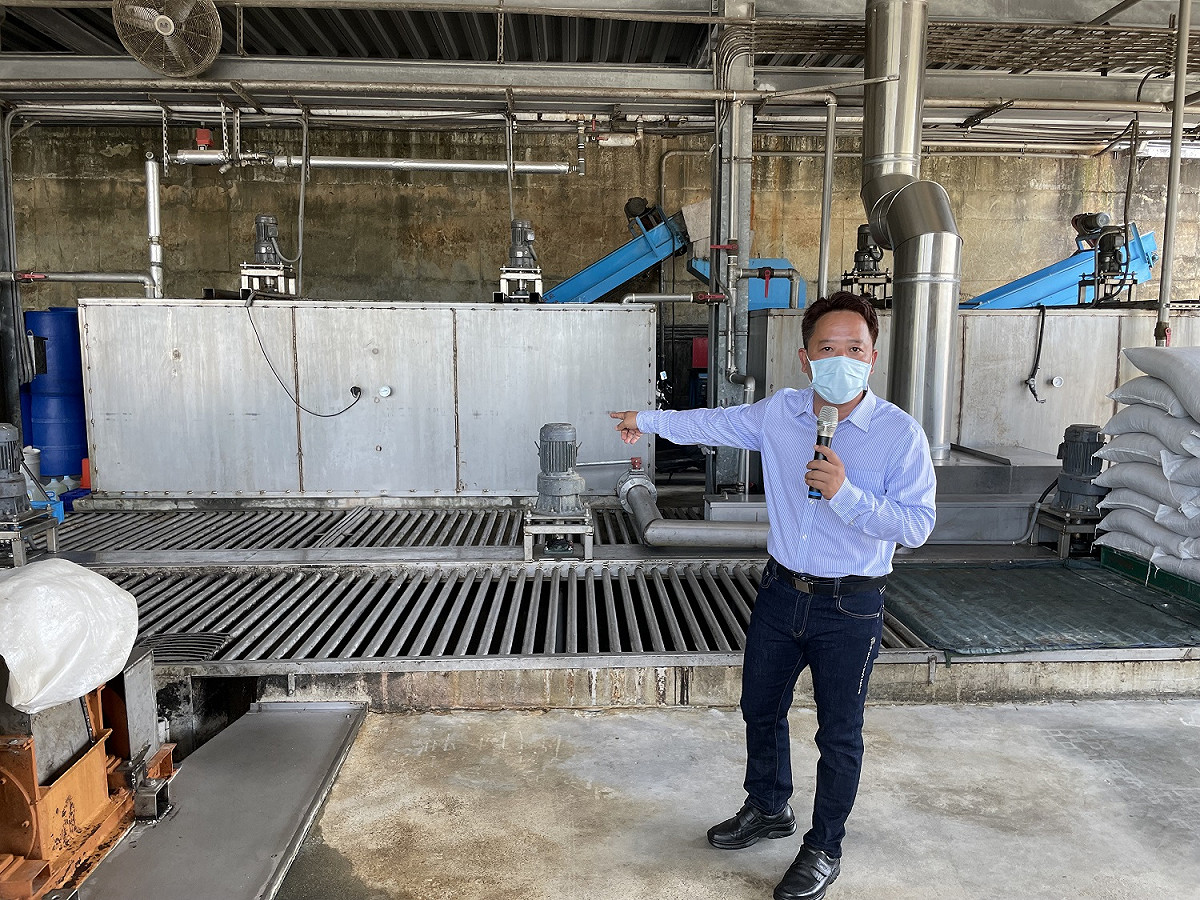 全順畜牧場說明廚餘共同蒸煮場-高溫蒸煮設備。 圖：環保署／提供