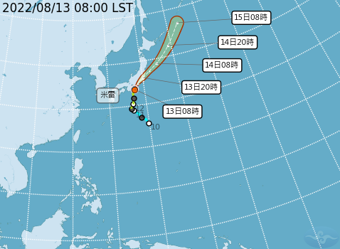 今年至今未有颱風影響台灣，若到8月結束仍沒有，就是連續3年1至8月沒有颱風侵襲台灣。（示意圖） 圖：翻攝自中央氣象局網站