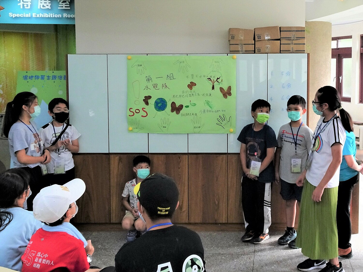 學員分享「護水宣言」。