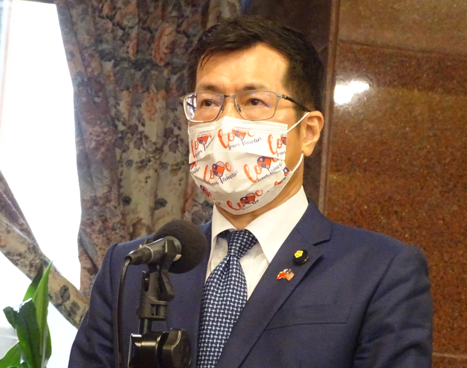 外交及國防委員會召委羅致。 圖：陳佩君／攝