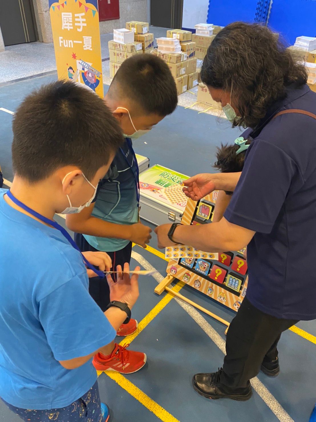 新北市消防局第二救災救護大隊為讓學童於娛樂中學習防災觀念訂於8月16日9時假新莊區新泰國民中學舉辦消防夏令營活動 圖：新北市消防局提供