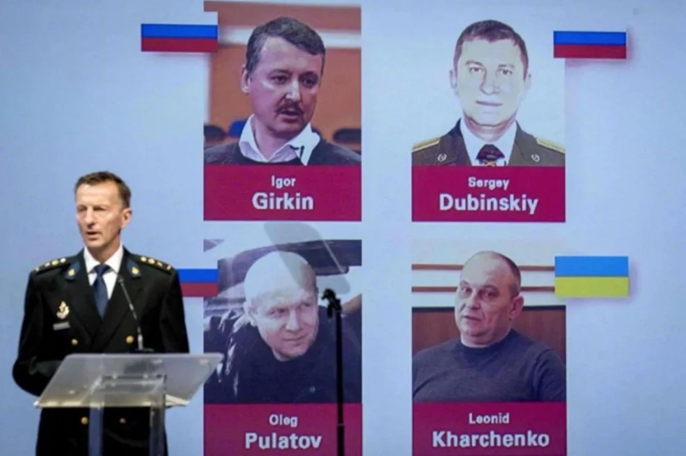 馬航客機 MH17 被擊落案，檢方起訴 3 俄人與 1 烏克蘭籍公民，指與親俄政權「頓內茨克人民共和國」有關。 圖：翻攝自環球網