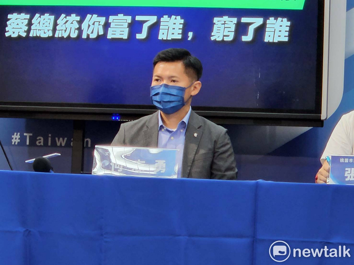 國民黨文傳會副主委何志勇。 圖：黃建豪/攝