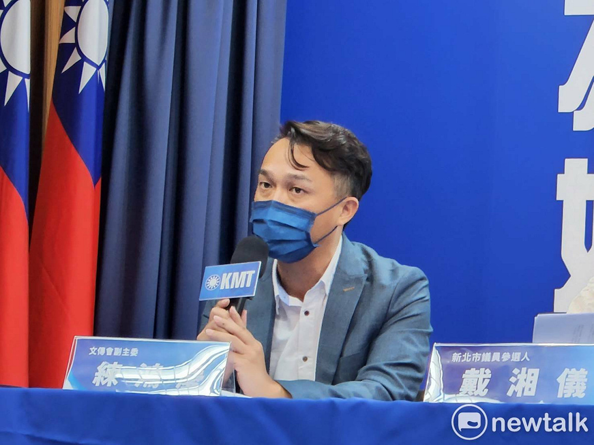 國民黨文傳會副主委練鴻慶。 圖：黃建豪/攝