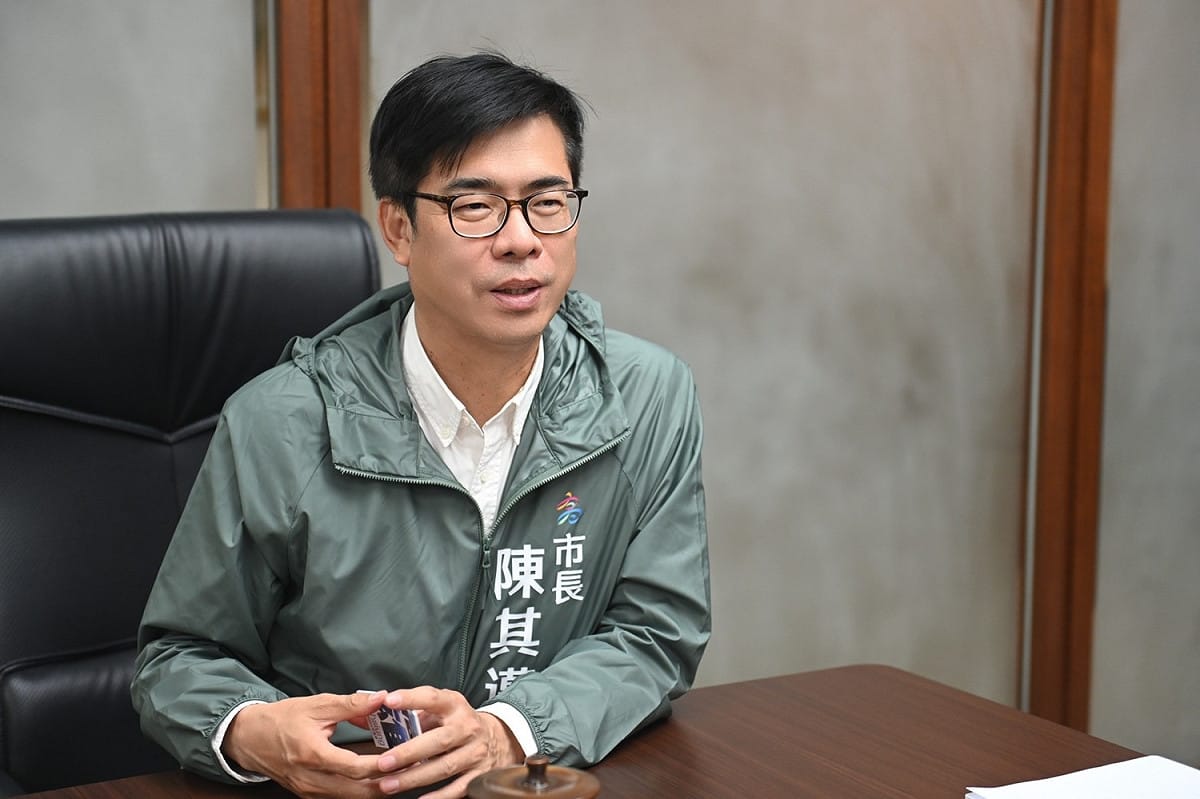 高雄市長陳其邁接受Newtalk(新頭殼)專訪。 圖：高雄市政府提供