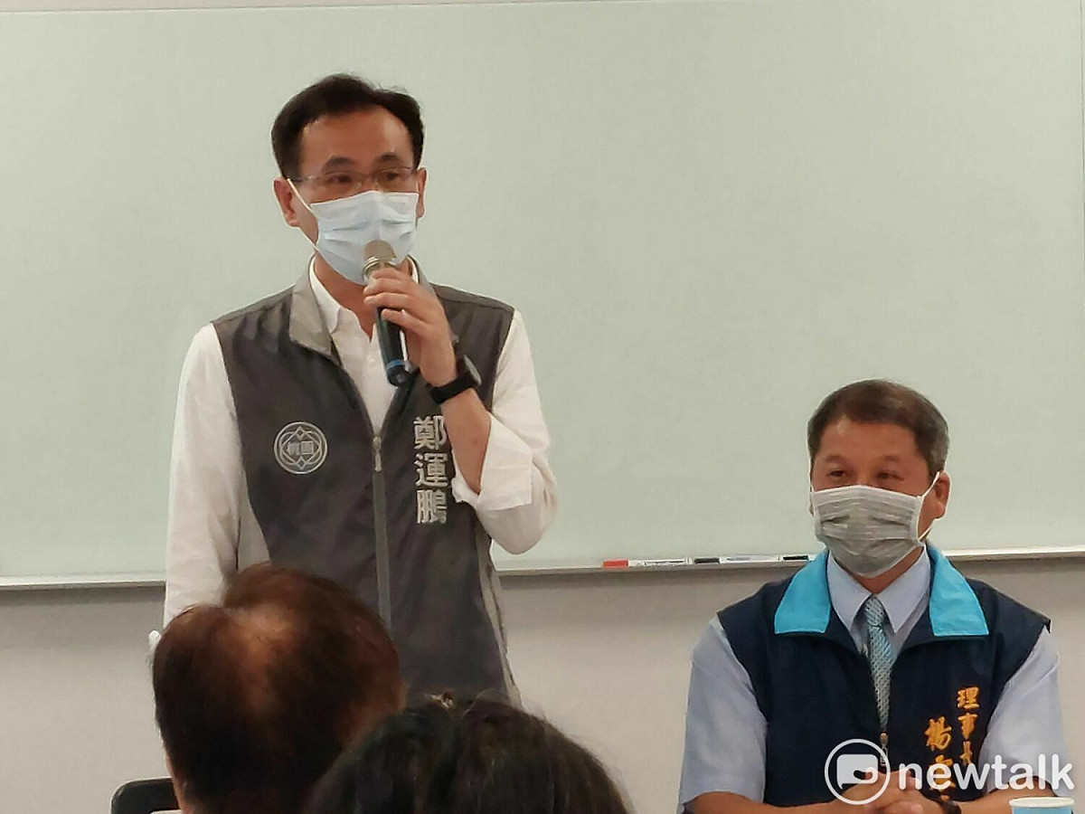鄭運鵬希望所有參選人都能提出正面的價值跟政策，才是一個好的競爭。 圖：林昀真/攝