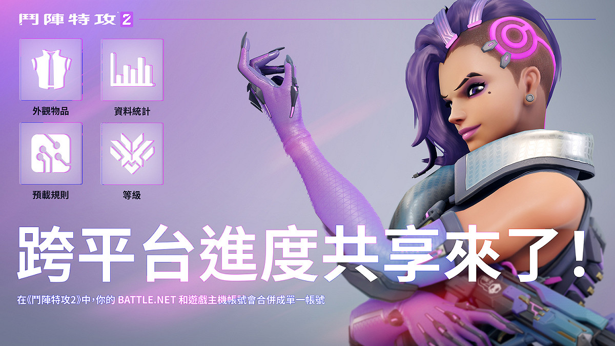 《鬥陣特攻2》將推出跨平台進度共享功能，即日起，玩家可開始合併遊戲主機帳號