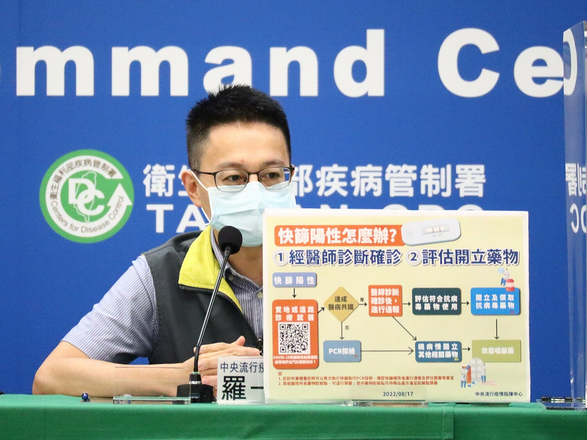中央流行疫情指揮中心醫療應變組副組長羅一鈞。 圖：中央流行疫情指揮中心／提供
