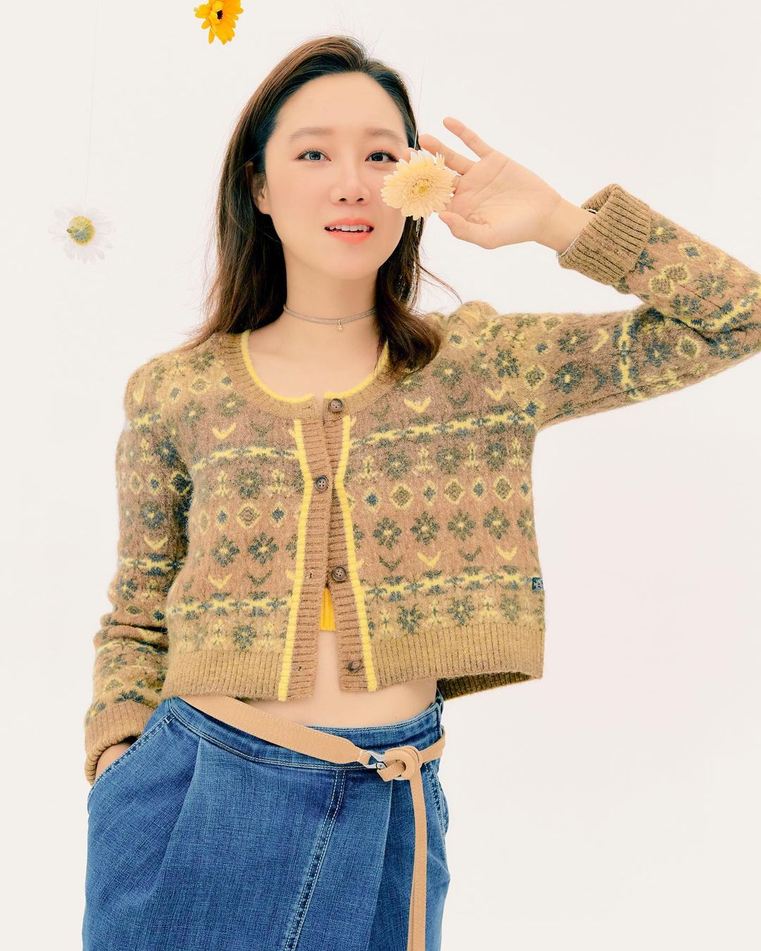 孔曉振今年3月接到好友孫藝真的捧花。