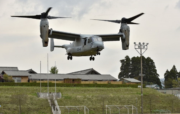 美國空軍特種作戰司令部當天停飛了 CV-22 「魚鷹」軍機的全部機隊，共計 52 架。 圖 : 翻攝自海外網
