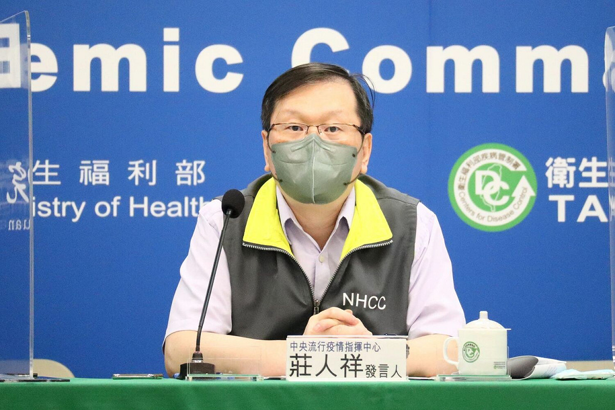 中央流行疫情指揮中心發言人莊人祥。 圖：中央流行疫情指揮中心/提供