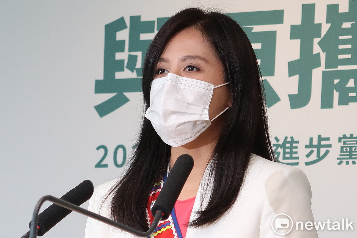 民進黨提名台北市平地原住民族市議員參選人Sawmah吳郁瑾。 圖：林朝億/攝