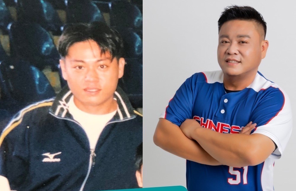 蘇致榮18歲與現在的對比照。 圖：蘇致榮提供