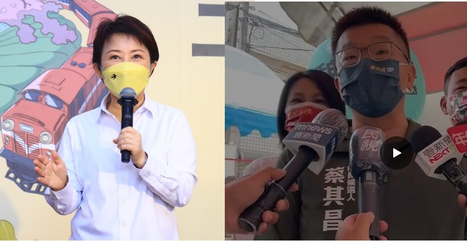 盧秀燕與蔡其昌就國家動漫館選址問題再次交鋒。 台中市政府、蔡其昌競總/提供 新頭殼合成