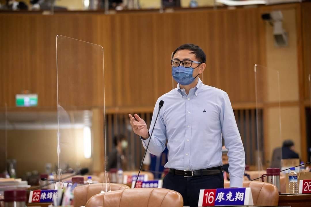 國民黨新北市議會黨團書記長廖先翔。 圖：國民黨新北市議會黨團提供
