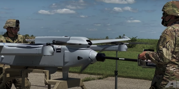 美國陸軍為「JUMP 20」進行發動機啟動。 圖：翻攝AeroVironment官網