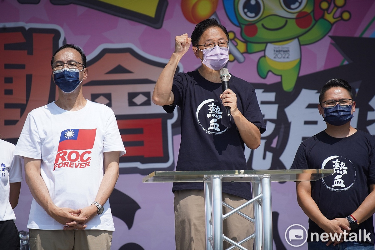 張善政競辦表示，張善政曾多次協助鄭文燦與交通部溝通鐵路地下化問題。 圖：林昀真／攝