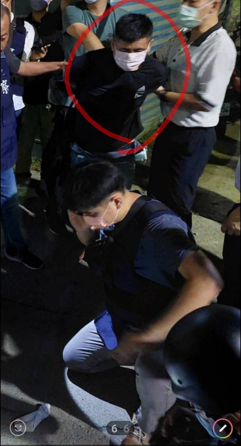 台南殺警案嫌犯、40多歲明德外役監逃犯林信吾今（23）天凌晨被逮。 圖：警方提供