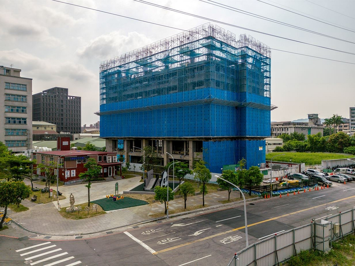 興建中的土城大安段青年社會住宅。 圖：新北市城鄉局提供