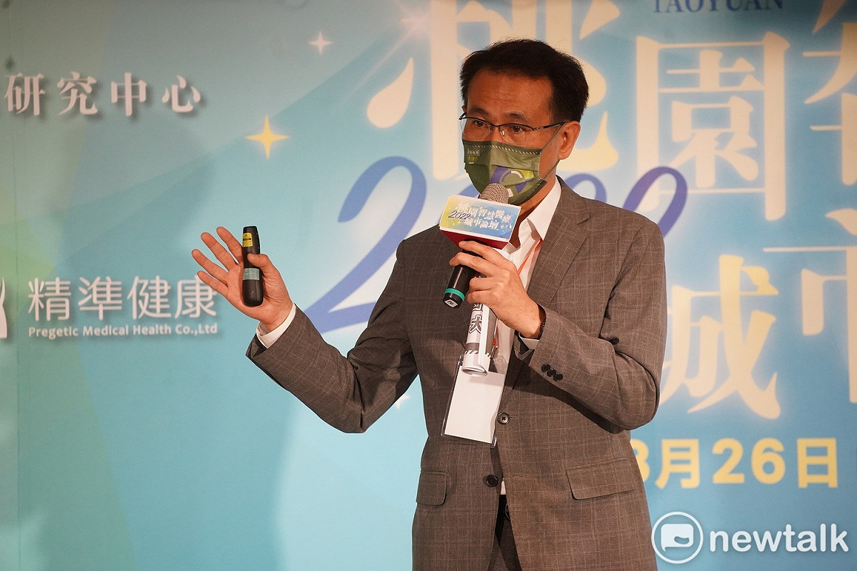 鄭運鵬規劃未來將在桃園捷運站沿線打造一個健康樂活村，讓全桃園高齡長者都能享受很好的生活。 圖：林昀真／攝