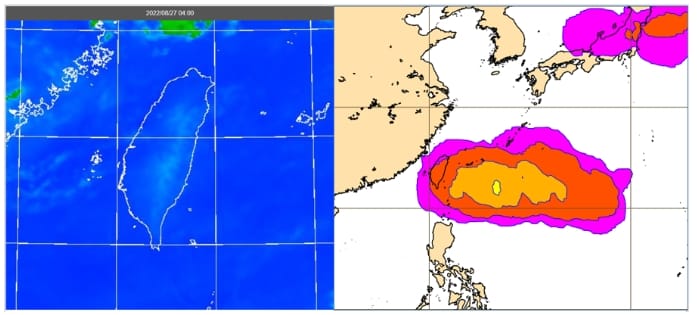 歐洲系集模式模擬下週五颱風活動機率圖顯示，台灣東方海面的機率上升至40%，但活動機率東西跨距甚大，需持續觀察。 圖／「三立準氣象．老大洩天機」專欄