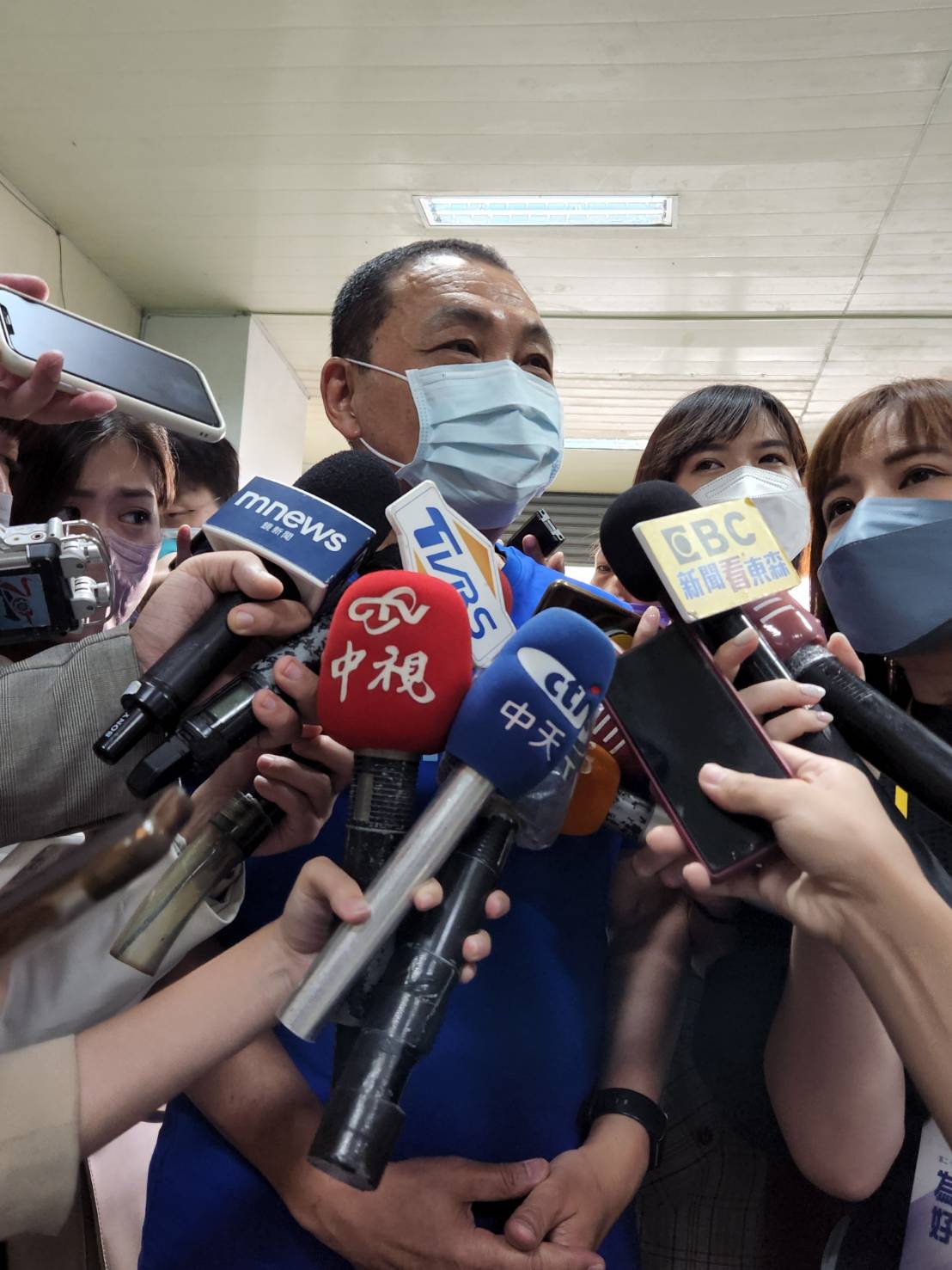 新北市長侯友宜出席於林口舉辦的國民黨全代會。 圖：黃建豪/攝