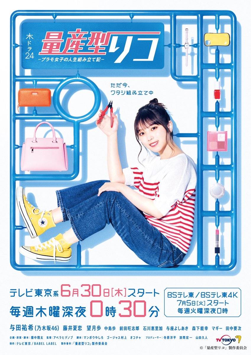 網友質疑是否與日劇《量產型離子～女子塑膠模型人生組裝記～》形象類似。 圖：翻攝自臉書