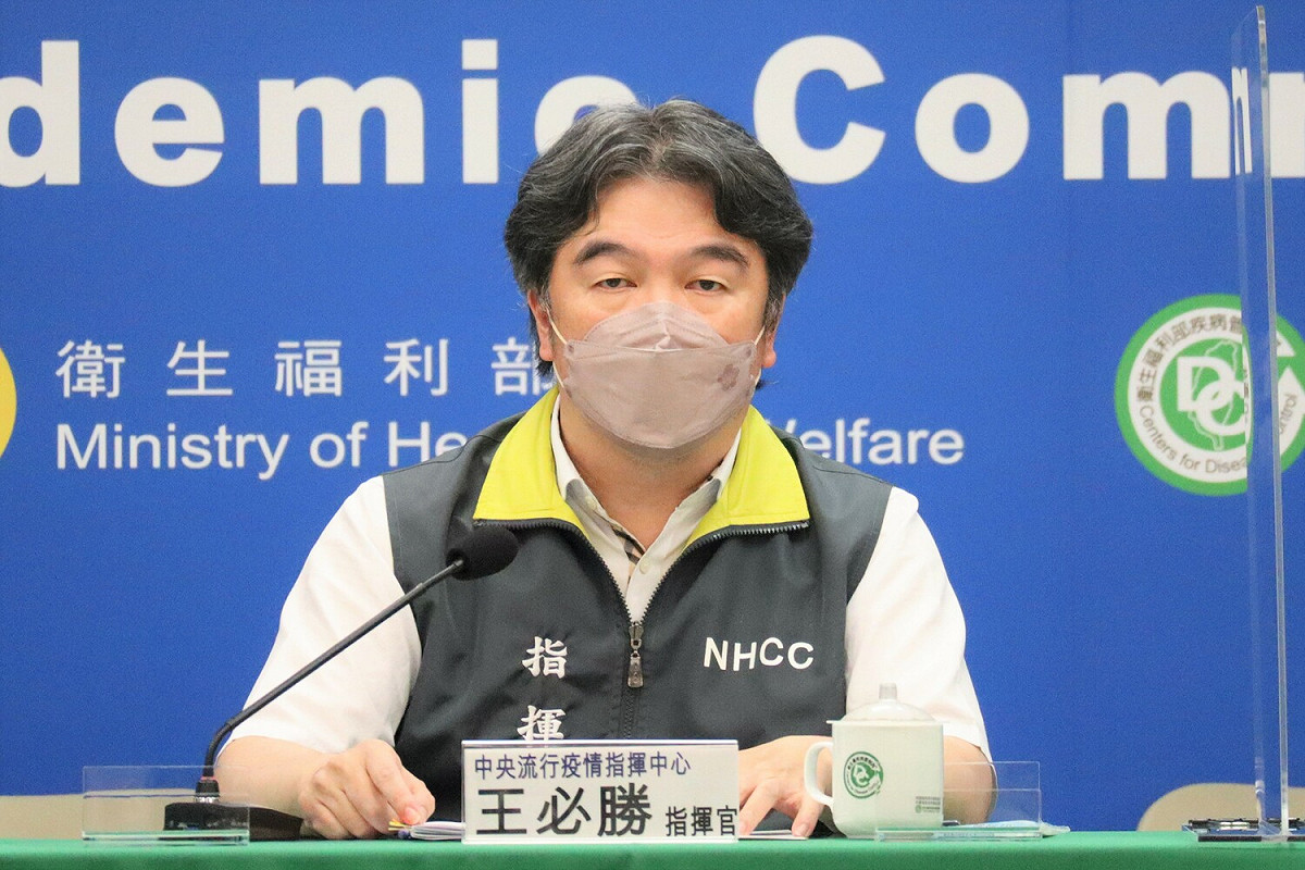 中央流行疫情指揮中心指揮官王必勝。 圖：中央流行疫情指揮中心/提供