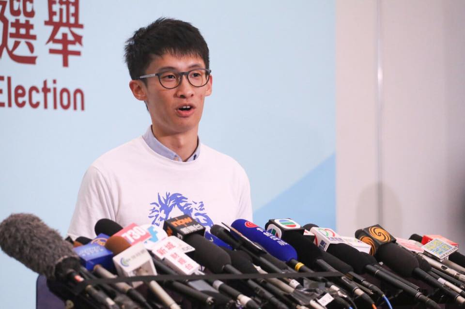 香港青年新政議員梁頌恆（圖）、游蕙禎因就職宣誓爭議遭到撤席。兩人14日表示，已找到新的法律觀點，將上訴至終審法院。 圖：翻攝梁頌恆臉書