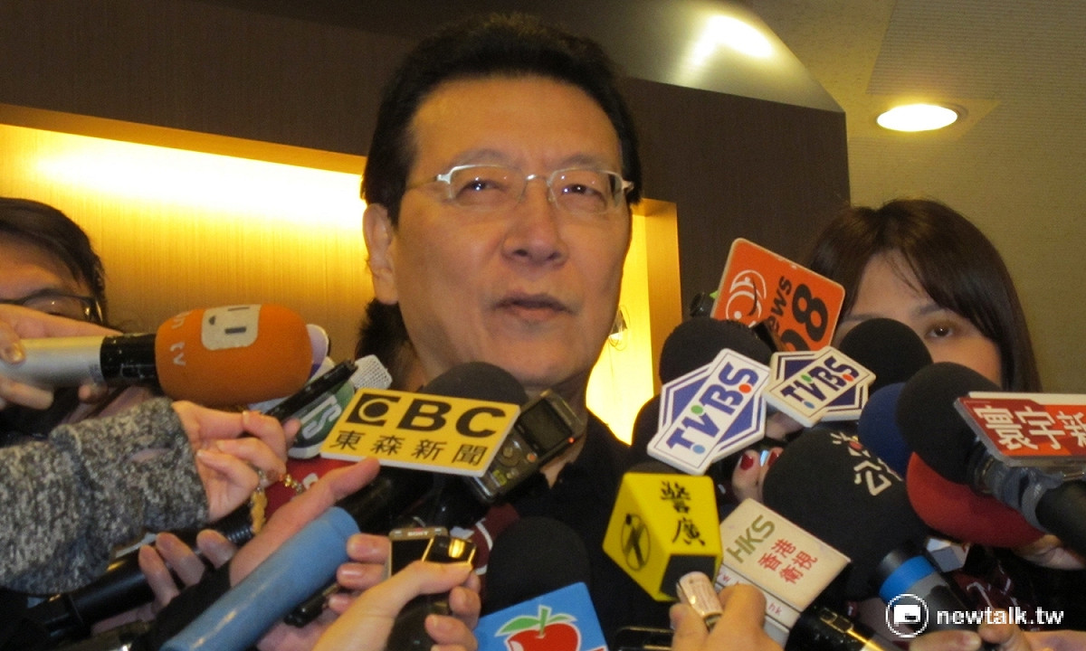 對於中廣資產買賣，中廣現任董事長趙少康16日表示，他原本只想買進媒體而已。 圖：林朝億/攝