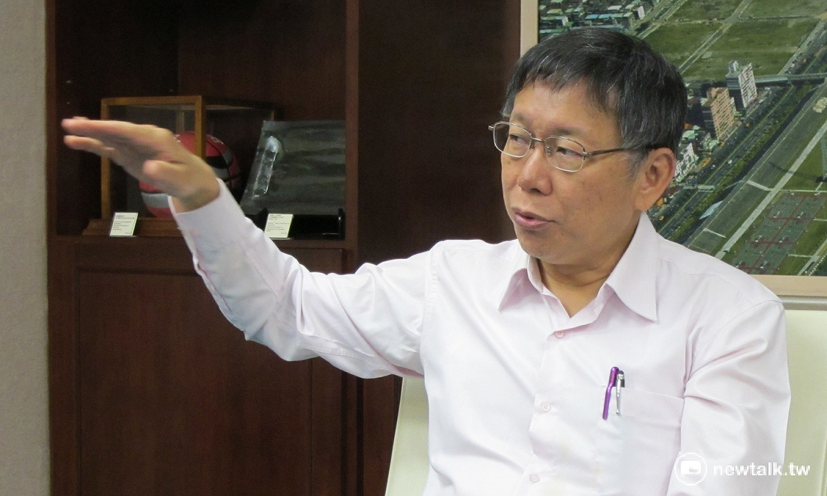 對於陸生共諜案，台北市長柯文哲表示，不要因為一、二個個案打翻一船人。 圖：新頭殼資料照片