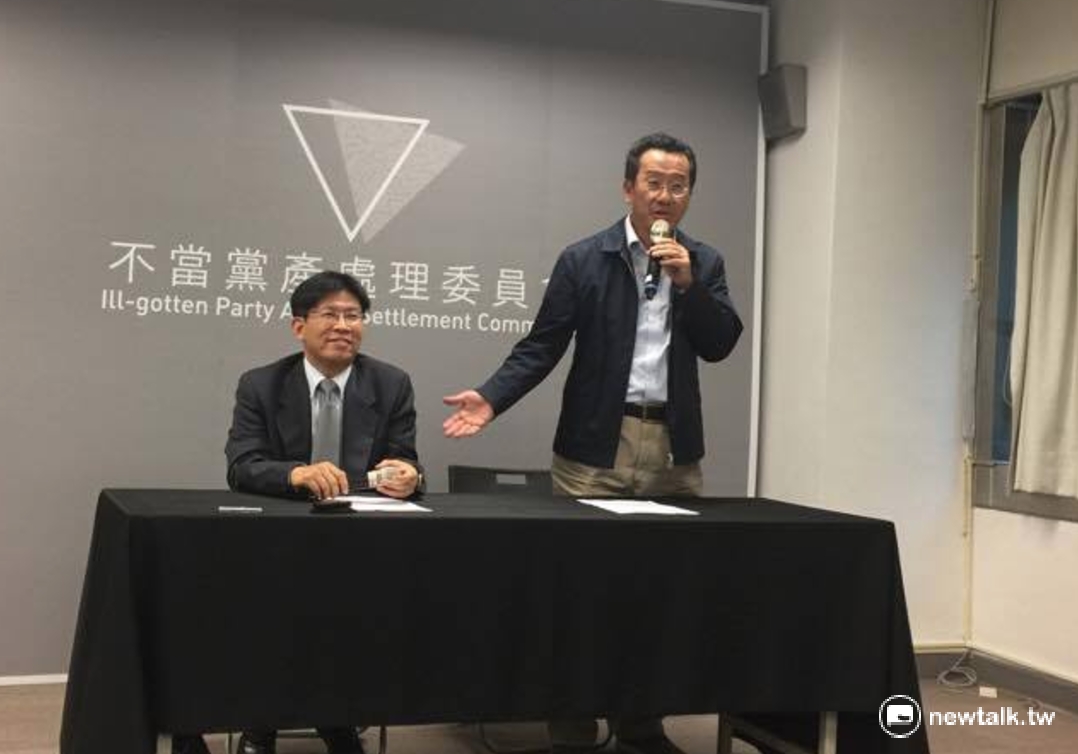 黨產會主委顧立雄表示，對於法院裁定駁回國民黨聲請，他以籃球賽作為比方，「48分鐘的比賽，現在還在前1分鐘而已」，距離最後的勝敗，還有很漫長的一段路要走。 圖：柯昱安/ 攝