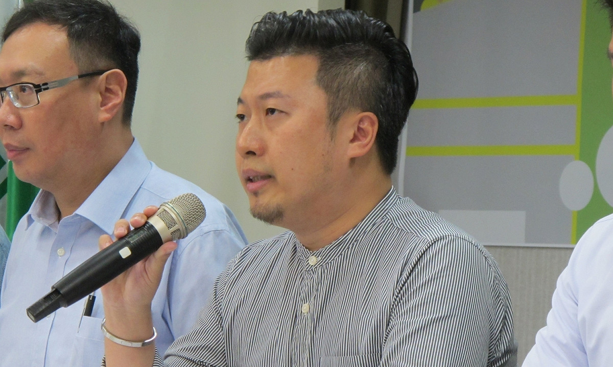民進黨3日新增發言人張志豪，過去曾有「謝謝哥」稱號。 圖：林朝億/攝