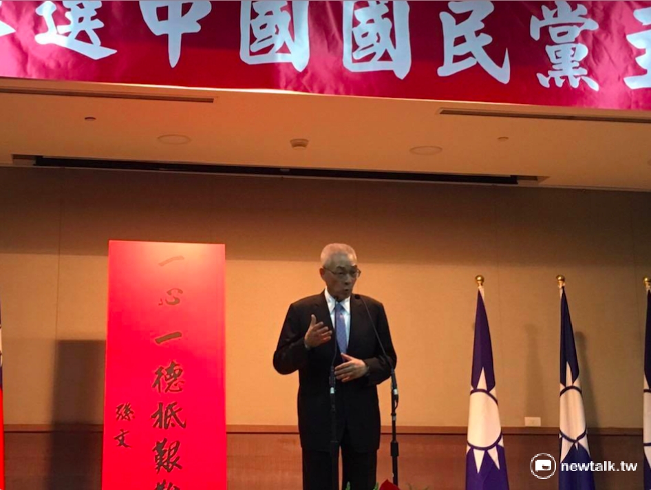 前副總統9日宣布將競選國民黨主席。 圖：鄭佑漢/攝