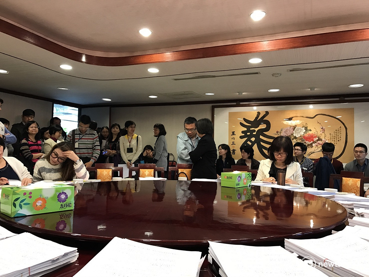 針對柯市府今年度第二預備金以及立法院換地案等重大議案，北市議會9日上午進行政黨協商。 圖：國民黨市議員王欣儀辦公室提供