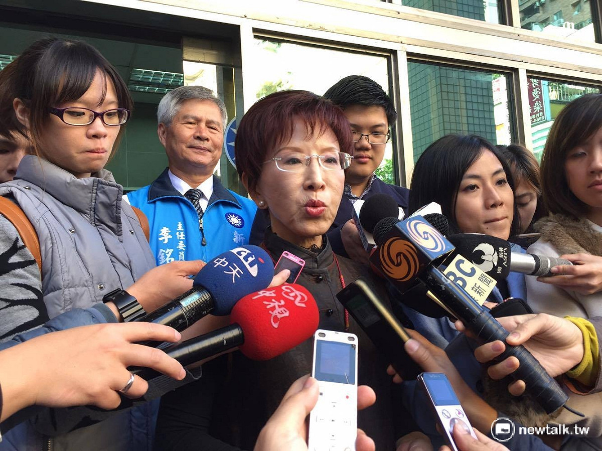 針對國民黨黨魁之爭，洪秀柱、郝龍斌及吳敦義陸續表態，國民黨內也將陸續公佈黨內具投票資格黨員人數。 圖：新頭殼資料照片