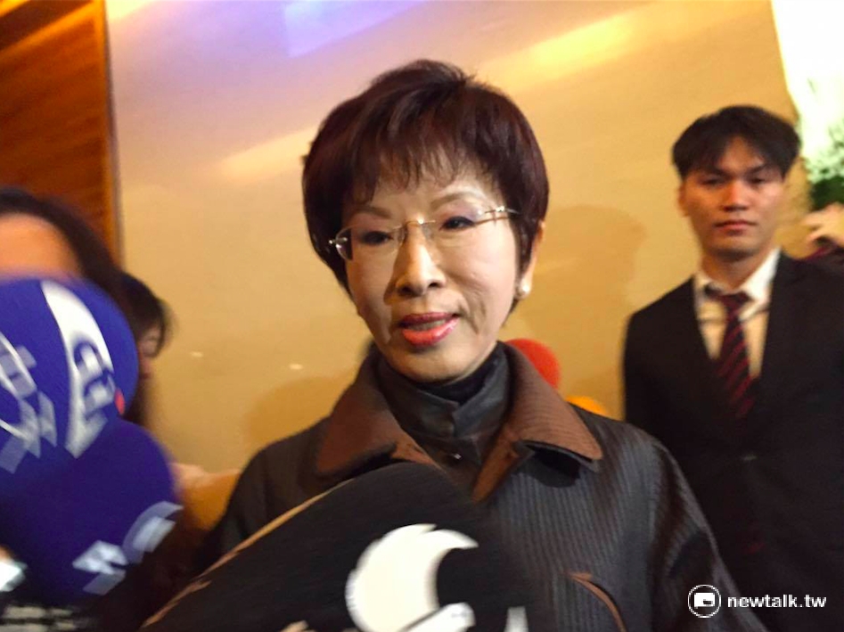 針對吳敦義所說的「那個人」讓藍委畏懼。洪秀柱13日回應，「應該不是我，畢竟吳敦義也沒指名道姓，何必對號入座。」 圖：新頭殼資料照片