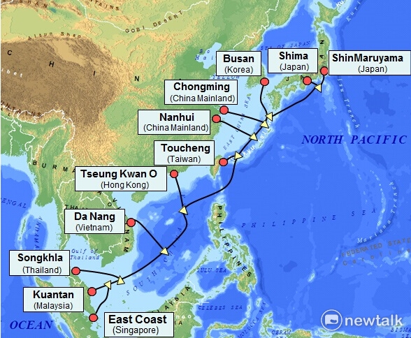 2016.12.15 日本NEC（日本電氣株式會社）宣布，已完成大容量光纖海底電纜，未來亞洲連網速度將變更快。 圖：新頭殼資料照片