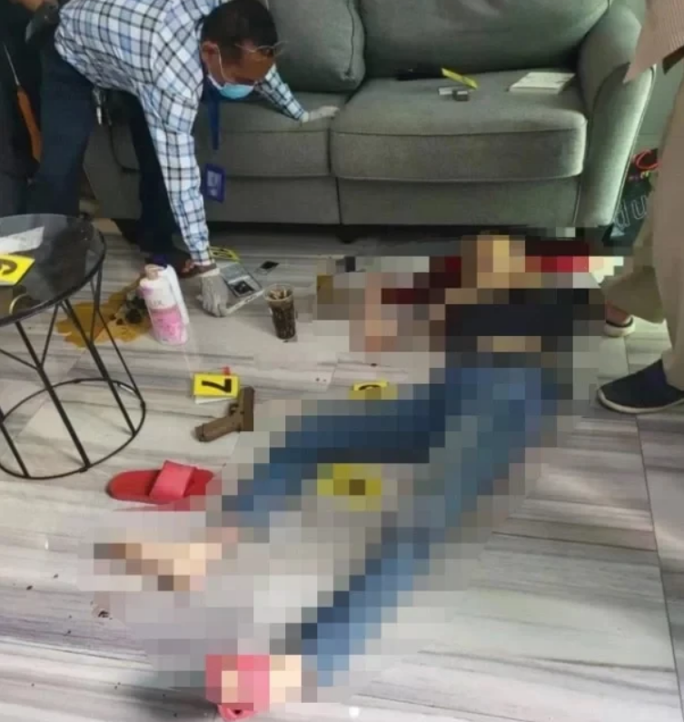柬埔寨三名台灣男子遭槍殺，現場血跡斑斑。 圖: 翻攝自陸媒《環球時報》旗下的微信公眾號「樞密院十號」