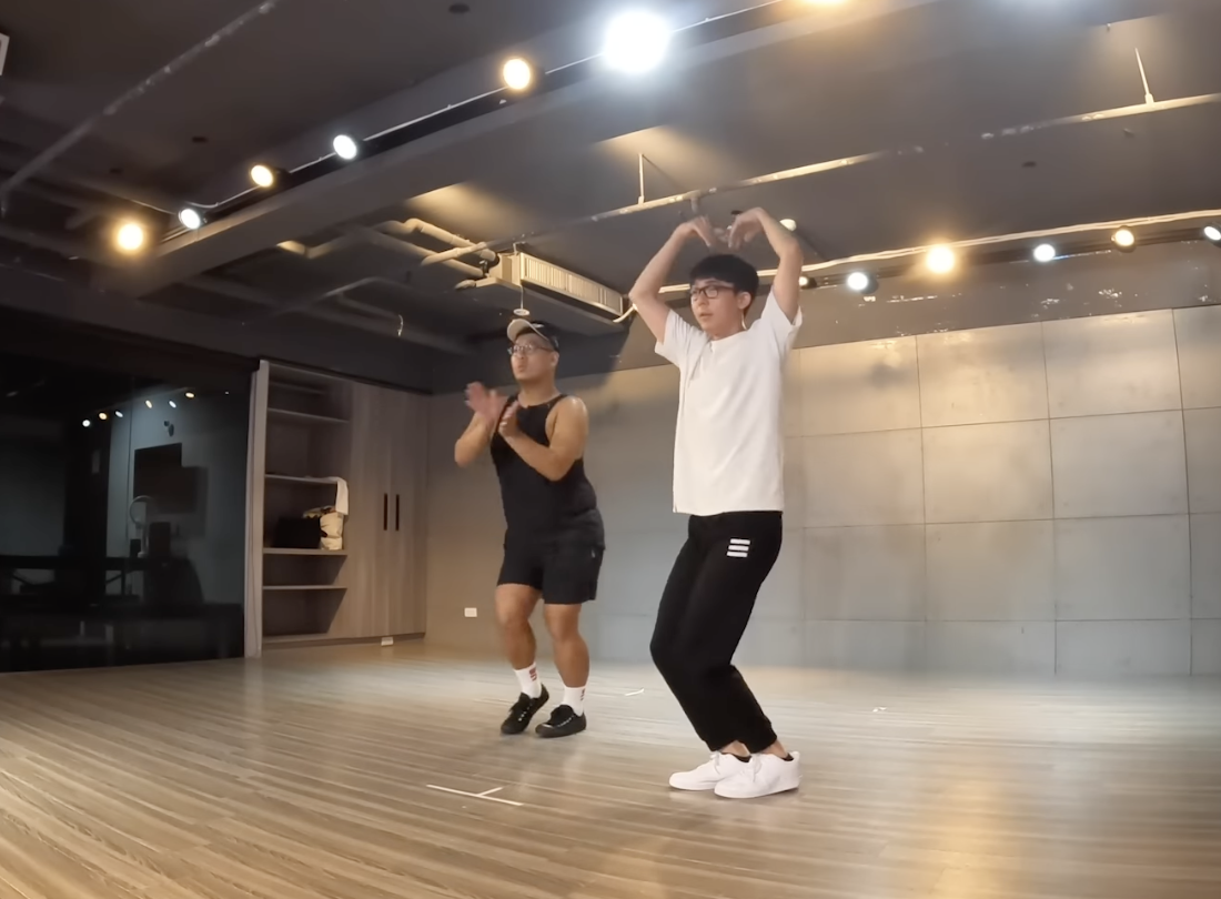 阿滴也將練舞過程放上YT和觀眾分享。 圖：翻攝自阿滴日常YT頻道