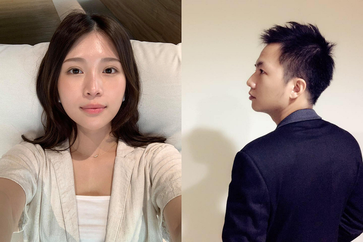 雞排妹罵我是小生(右)噁男挨告。 圖：翻攝自鄭家純、我是小生臉書
