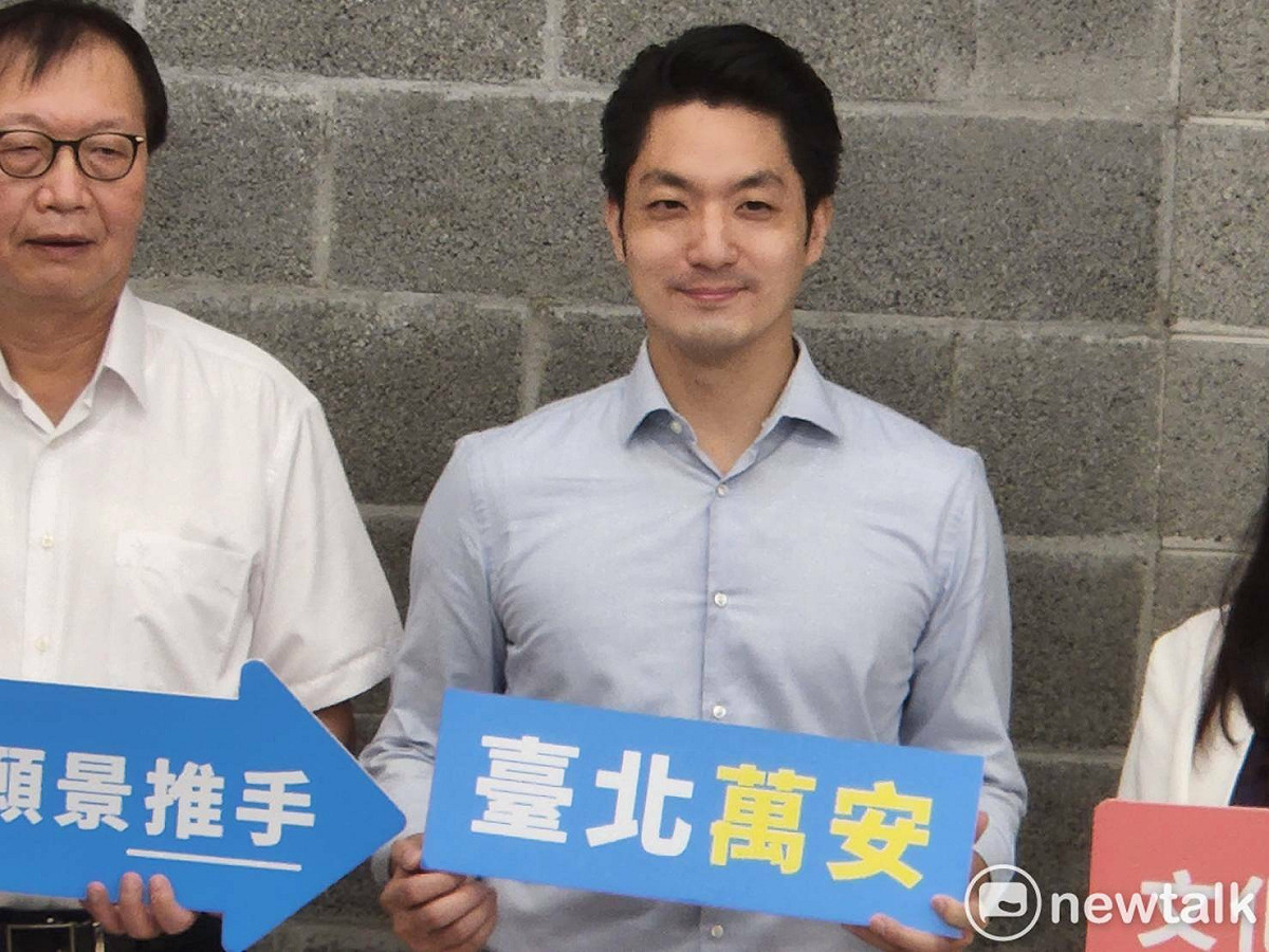 國民黨台北市長參選人蔣萬安。 圖：黃建豪/攝