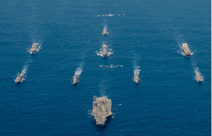 為了制衡中、呃，美軍今年在太平洋地區舉行多次聯合軍演。 圖 : 翻攝自US Navy