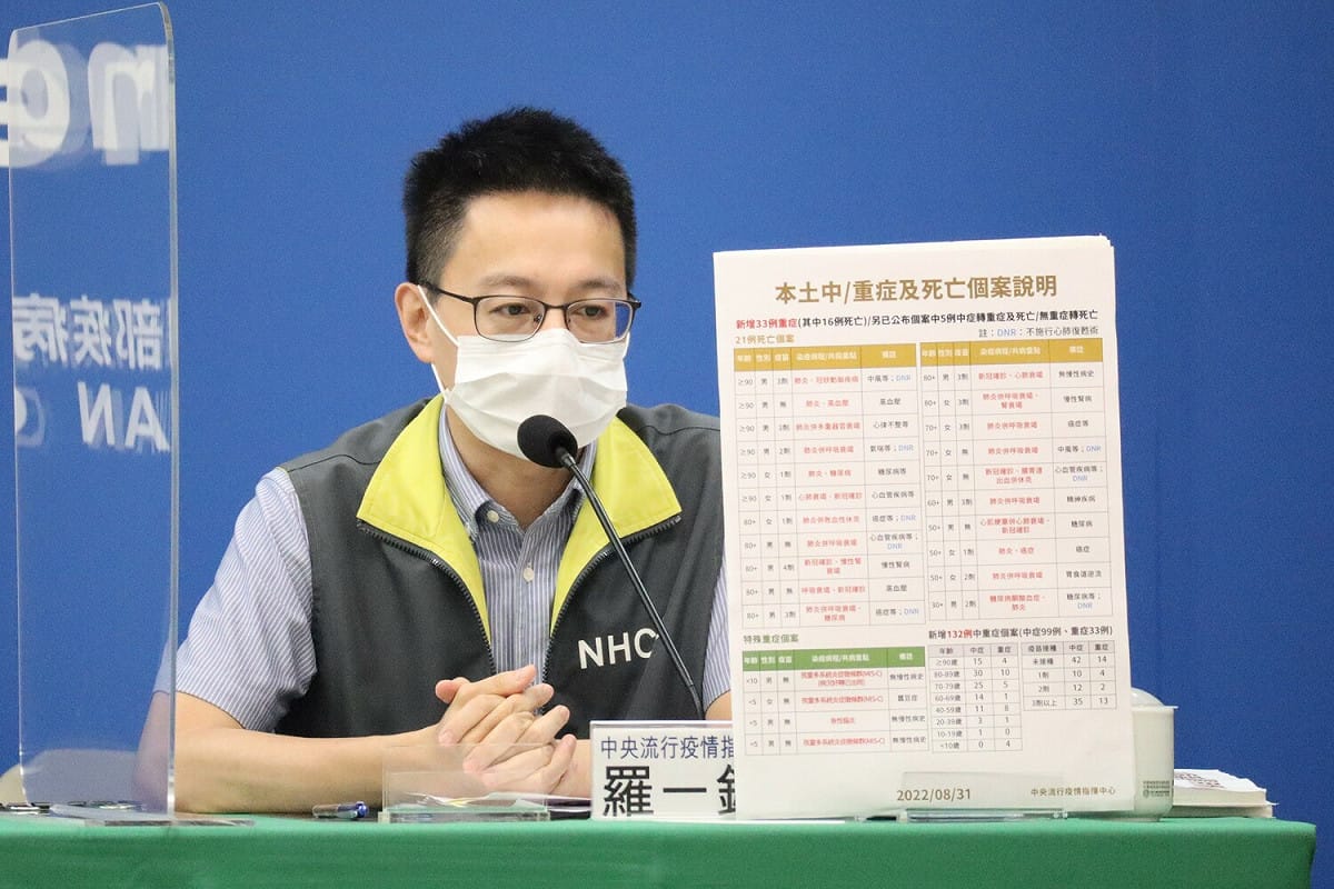 中央流行疫情指揮中心醫療應變組副組長羅一鈞。 圖：中央流行疫情指揮中心／提供