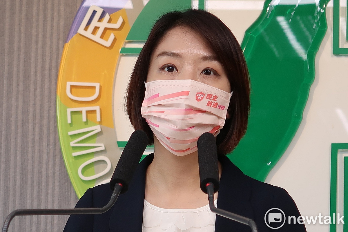 民進黨發言人李妍慧。 圖：林朝億/攝
