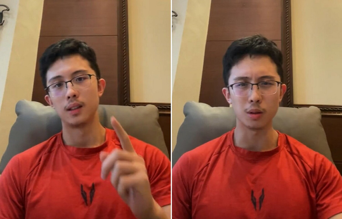 孫安佐對於槍枝相當感興趣。 圖：翻攝自IG/sun_edward_64