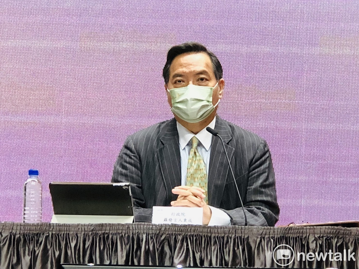 行政院發言人羅秉成。 圖：謝莉慧/攝
