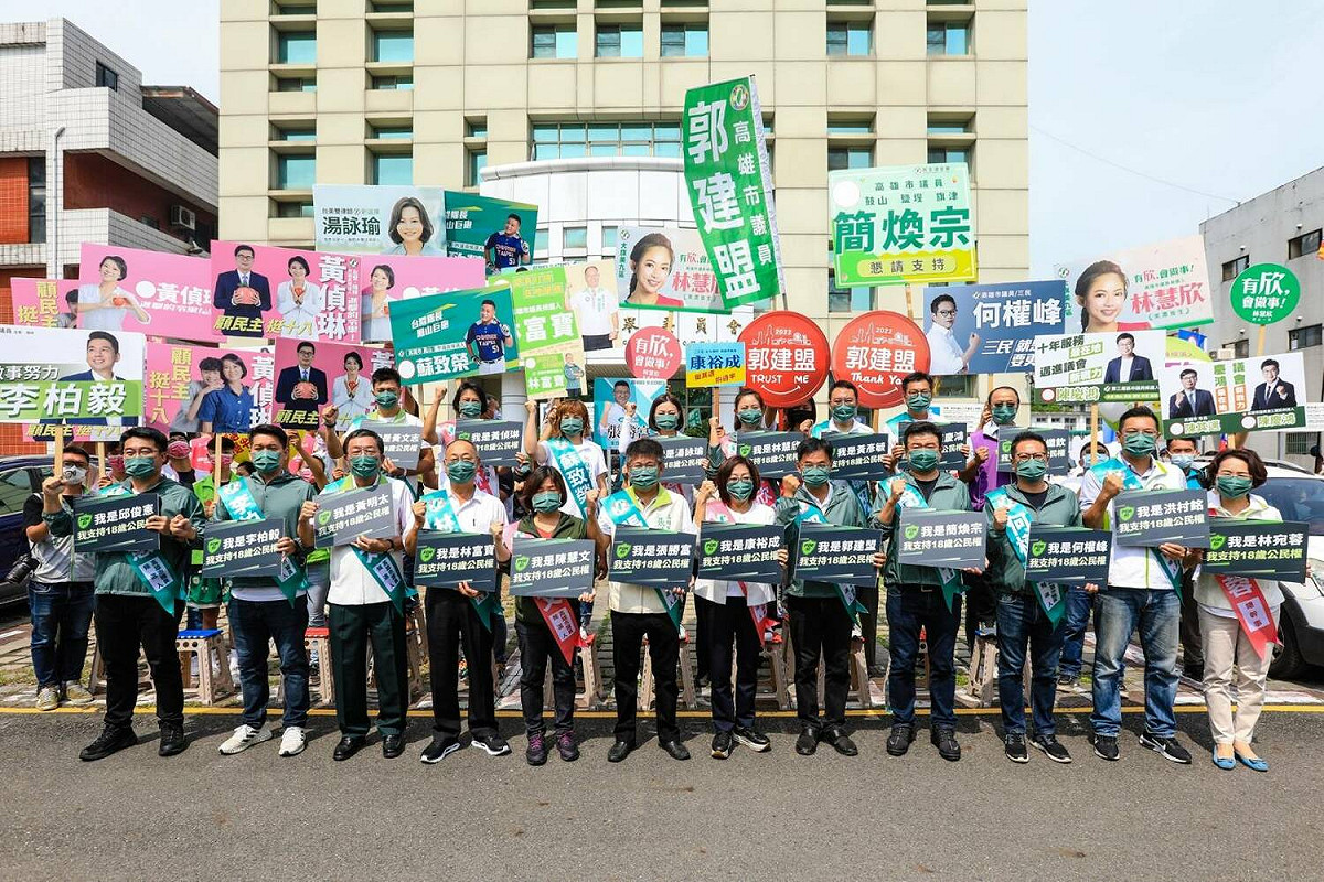 民進黨初選後首場聯合造勢。 圖：邁盟提共