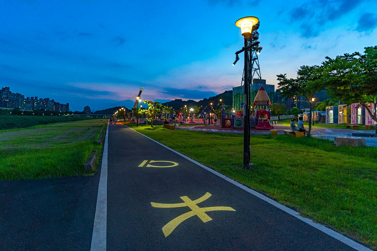 基隆河自行車道。 圖：新北市水利局提供
