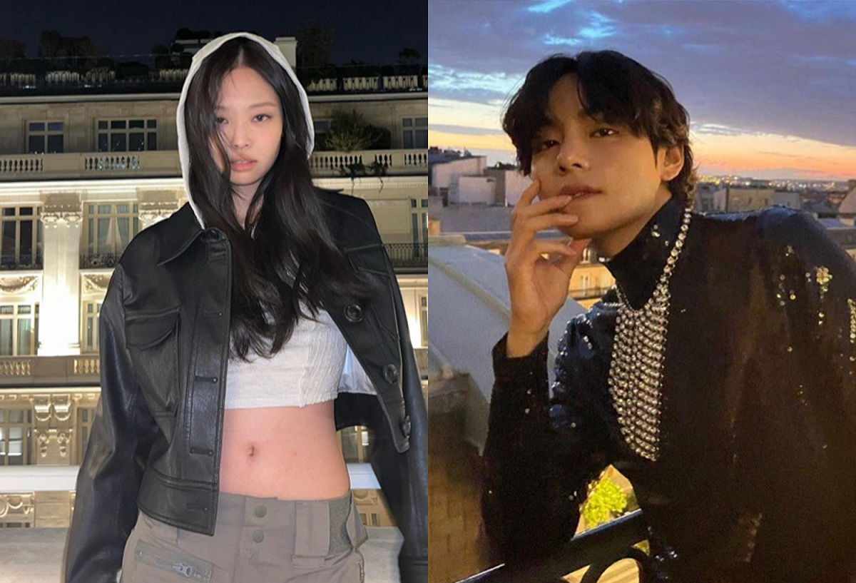 Jennie(左)、V(右)4度遭駭客外流親密照。 圖：翻攝自Jennie、V IG